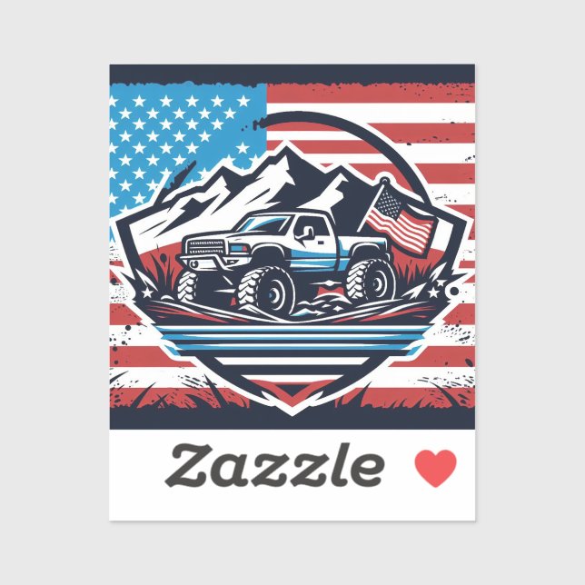 MONSTER TRUCK VINLY STICKER (Sheet)