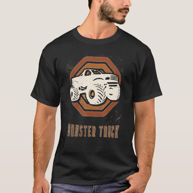 Monster Truck Vintage Retro Classic Love T-Shirt (Front)