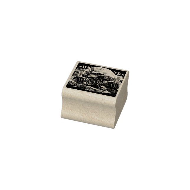 MONSTER TRUCK WOOD ART STAMP (Stamp)