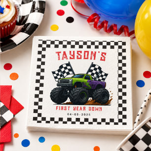 Monster Trucks 1st Birthday Party Napkins