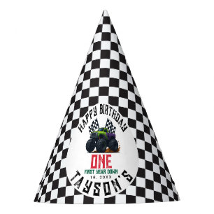 Monster Trucks 1st Birthday Vroom Party Party Hat