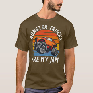 Monster Trucks Are My Jam Big Wheels 3 T-Shirt