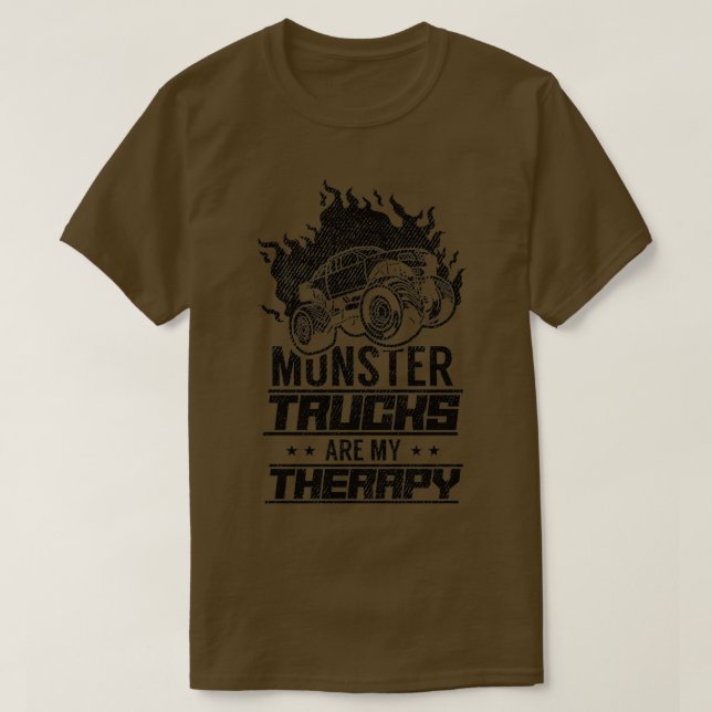 Monster Trucks Are My Therapy ClassicCopy T-Shirt (Design Front)