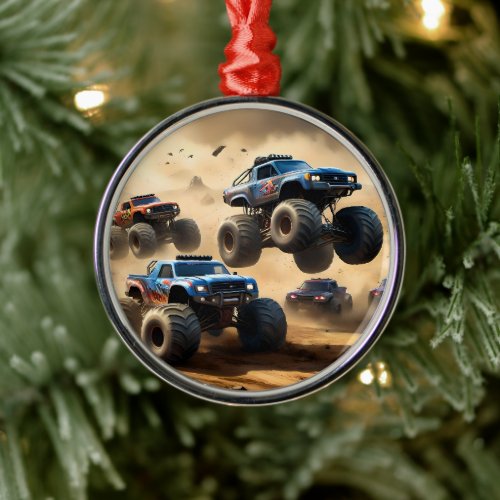 Monster Trucks Mayhem,  Metal Ornament