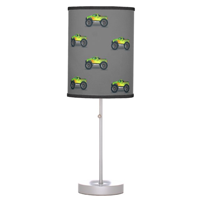 monster trucks on grey table lamp (Front)