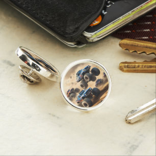 Monster Trucks Racing In The Desert, Lapel Pin