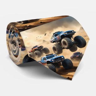 Monster Trucks Racing In The Desert, Neck Tie