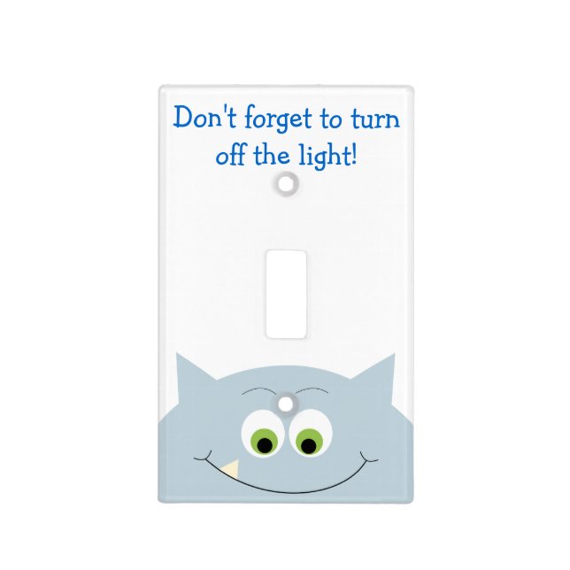 Monster Turn Off The Light Reminder Switch Cover (Front)