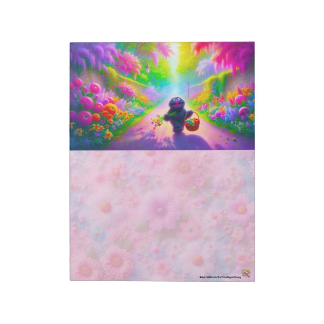 Monster Walk Through the Garden Notepad (Rotated)