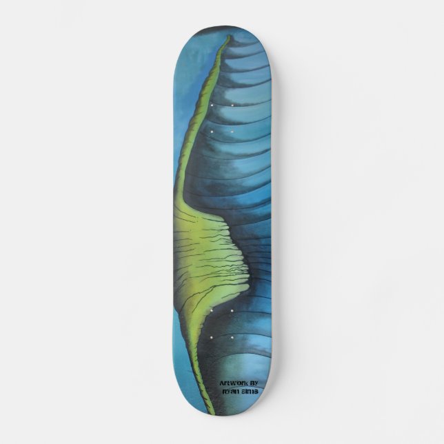 "Monster Wave" by Ryan Sims Skateboard Deck (Front)