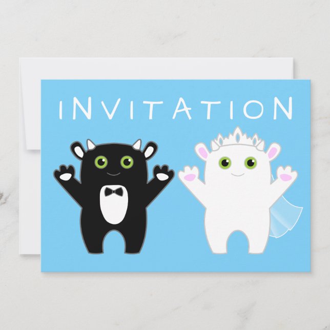 Monster Wedding Invitation (Front)