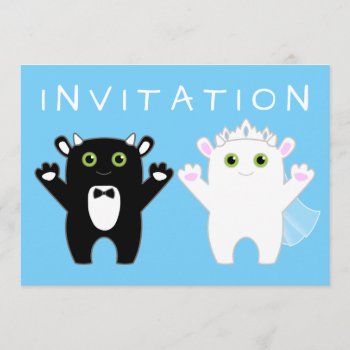 Monster Wedding Invitation by jawprint at Zazzle
