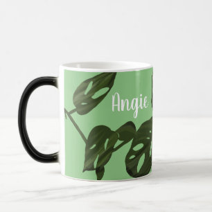 Monstera Adanosii Cheese Plant Illustration Green Color Morph Mug