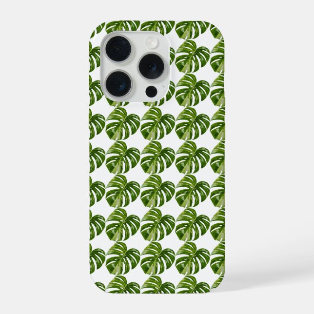 Monstera Albo Pattern iPhone Case — Tropical (Back)