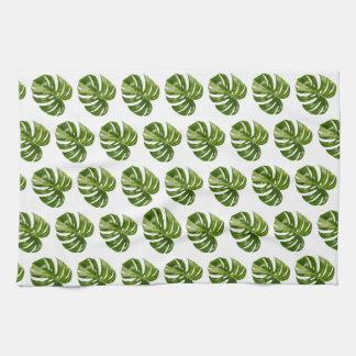 Monstera Albo Tropical Kitchen Decor Kitchen Towel