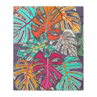 monstera deliciosa metal print