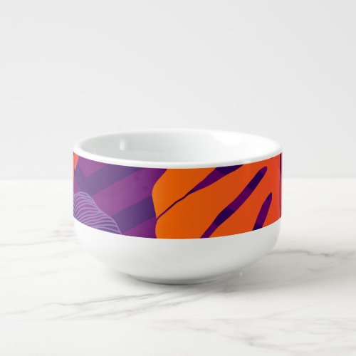 Monstera Deliciosa Tropical Line Art Soup Mug