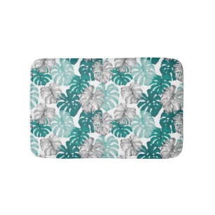 Monstera Duo Tone: Minimal Tropics Bath Mat