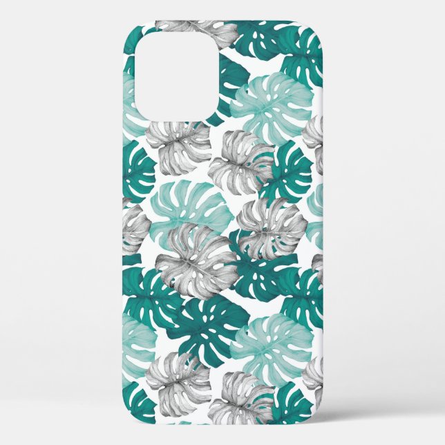 Monstera Duo Tone: Minimal Tropics Case-Mate iPhone Case (Back)