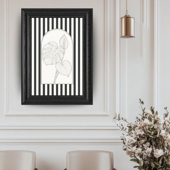 Monstera Elegant Flower Botanical Poster (Creator Uploaded)