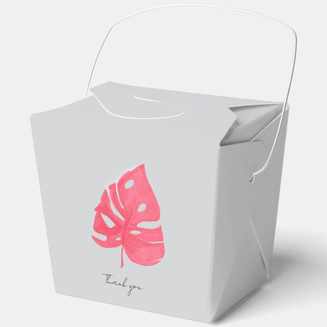 Monstera favor box (Front)