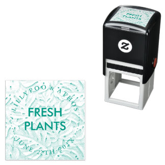 Monstera Fresh Plants Seller Self-inking Stamp