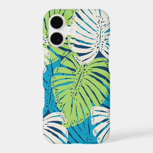 Monstera Jungle Hawaiian Tropical Leaves - Lime iPhone 17 Case