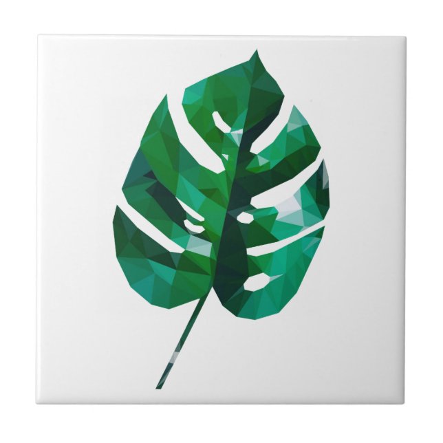 Monstera Leaf Design Tile (Front)
