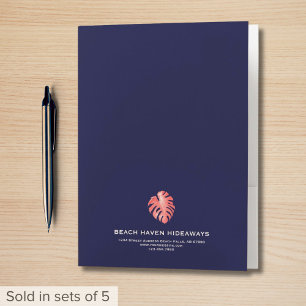 Monstera Leaf Hospitality Welcome Folder