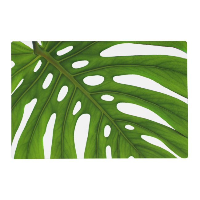 Monstera Leaf Laminated Placemat
