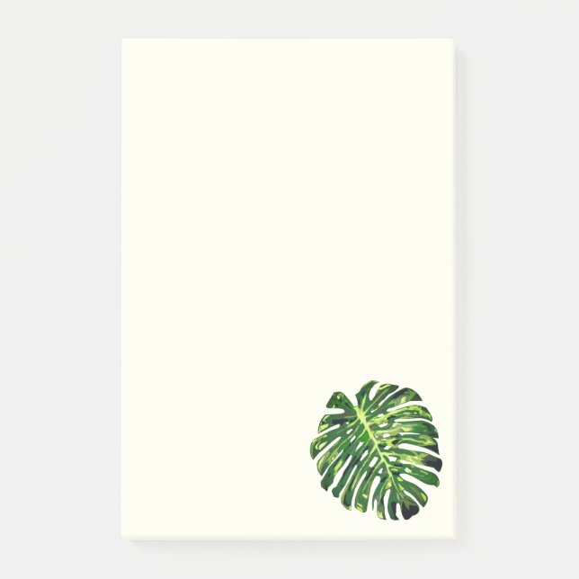 Monstera Leaf Post it Notes (Front)