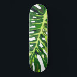 Monstera Leaf Skateboard Green Leaves<br><div class="desc">Tropical Monstera Leaf Skateboard</div>