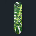 Monstera Leaf Skateboard Green Leaves<br><div class="desc">Tropical Monstera Leaf Skateboard</div>