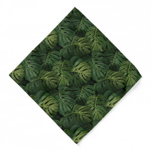Monstera Leaf Tropical Pattern Bandana