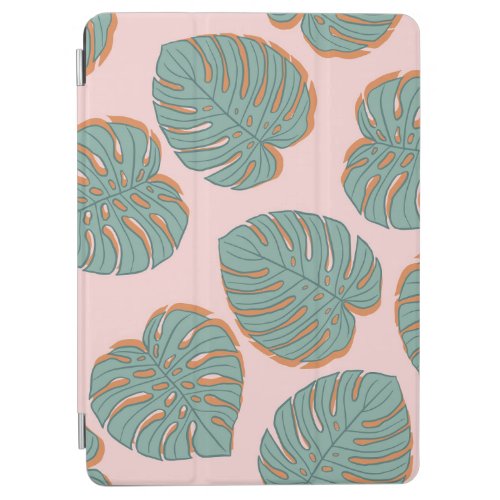 Monstera Leaf Tropical Vintage Pattern iPad Air Cover