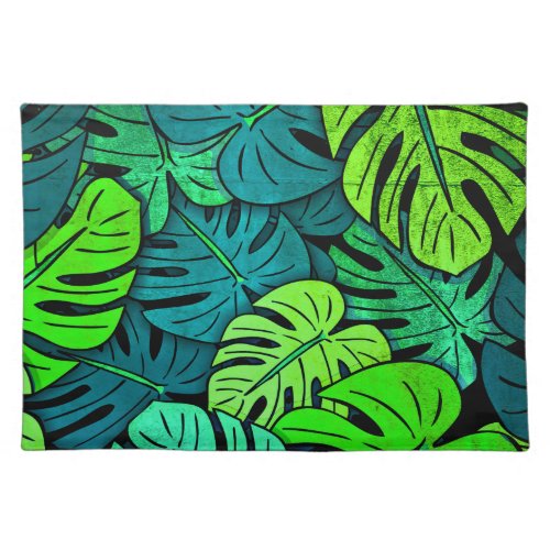 Monstera Leaves 14 Placemat