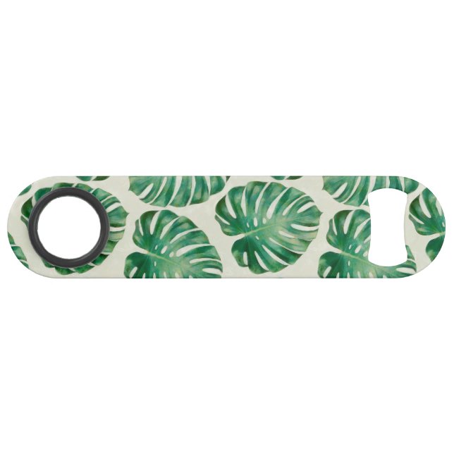 Monstera Leaves Bar Key (Front (Horizontal))