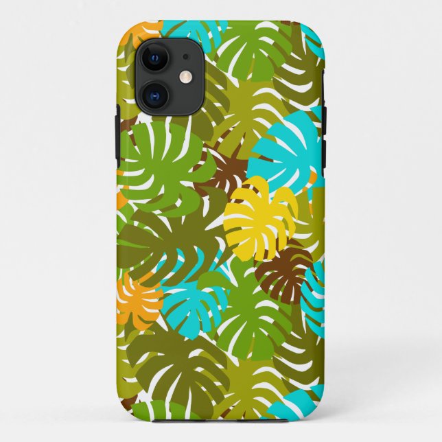 Monstera Leaves Case-Mate iPhone Case (Back)