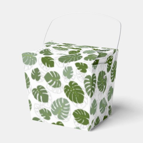 Monstera Leaves Favor Boxes