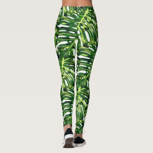 Monstera Leaves Leggings