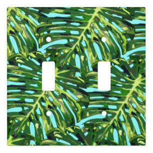 Monstera Leaves Light Switch Cover Tropical