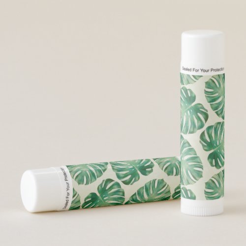 Monstera leaves lip balm