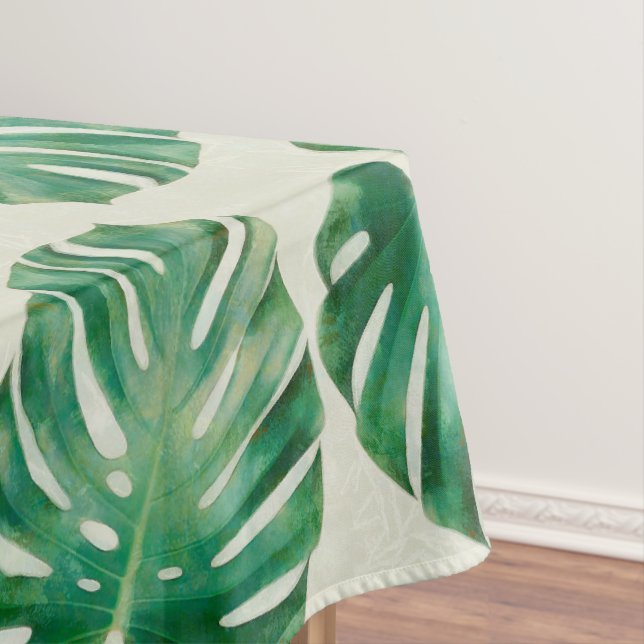 Monstera leaves tablecloth (In Situ)