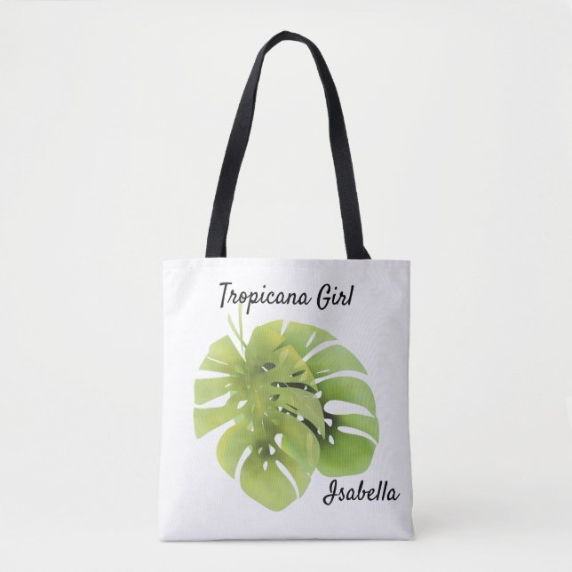 Monstera leaves tote bag (Front)