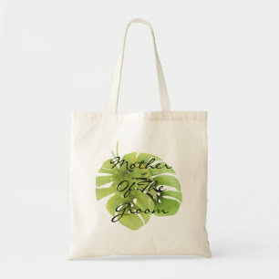 Monstera leaves tote bag