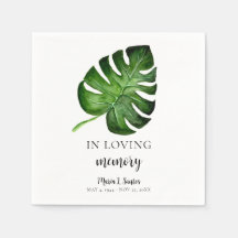 Monstera Memorial Custom Celebration of Life