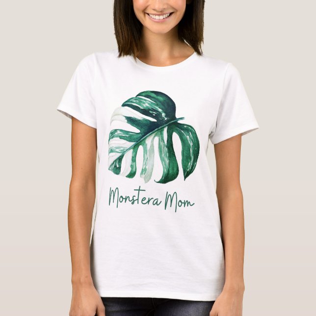 Monstera Mom, Monstera Lover T-Shirt (Front)