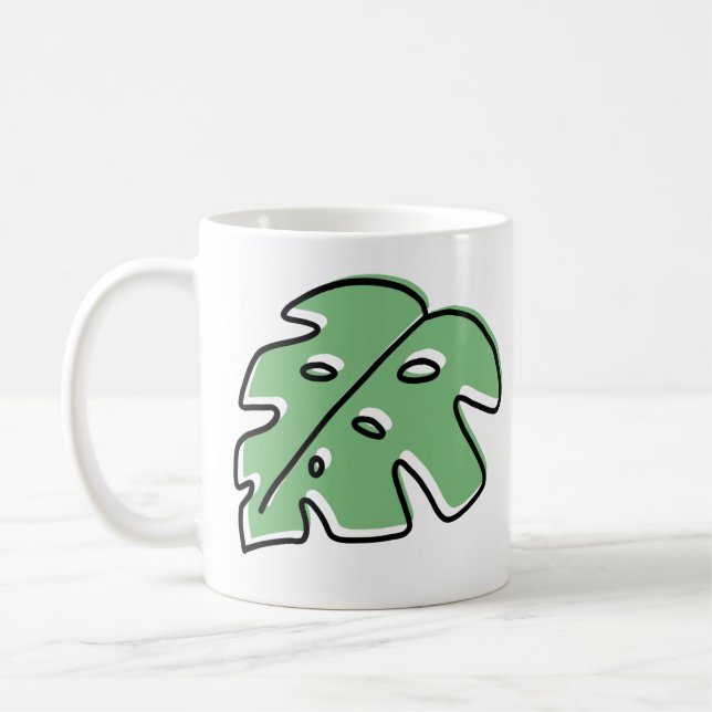 monstera mug (Left)