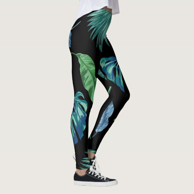 Monstera Philodendron House plant Leggings (Right)