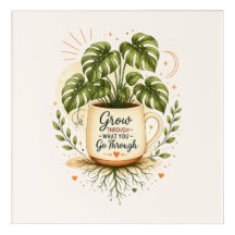 Monstera Plant in Coffee Mug | Cozy Botanical